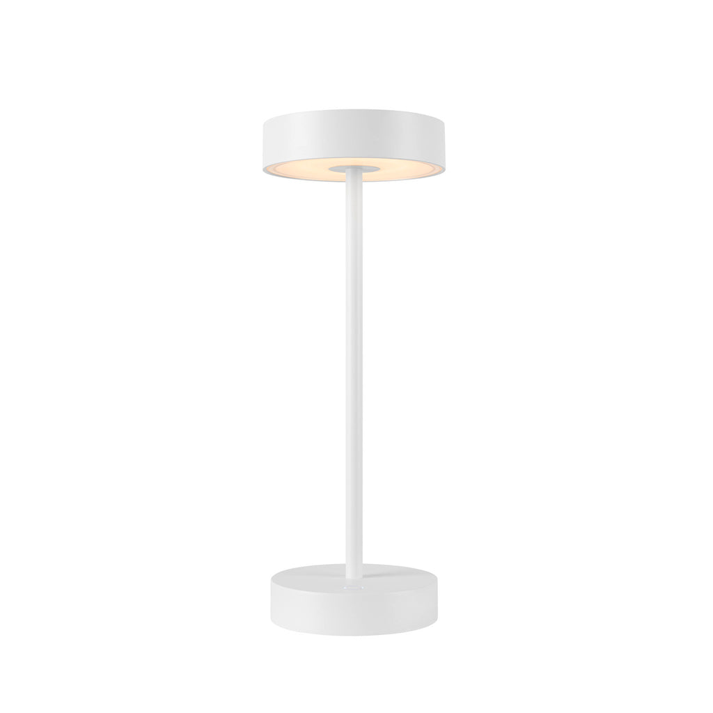 VINOLINA, luminária de mesa, bateria, IP54, 2700/3000 K, TOUCH, branco