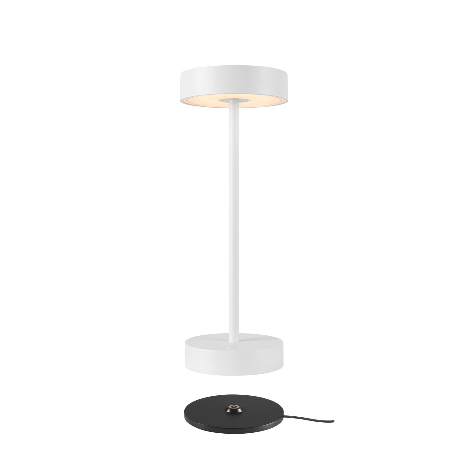 VINOLINA, luminária de mesa, bateria, IP54, 2700/3000 K, TOUCH, branco