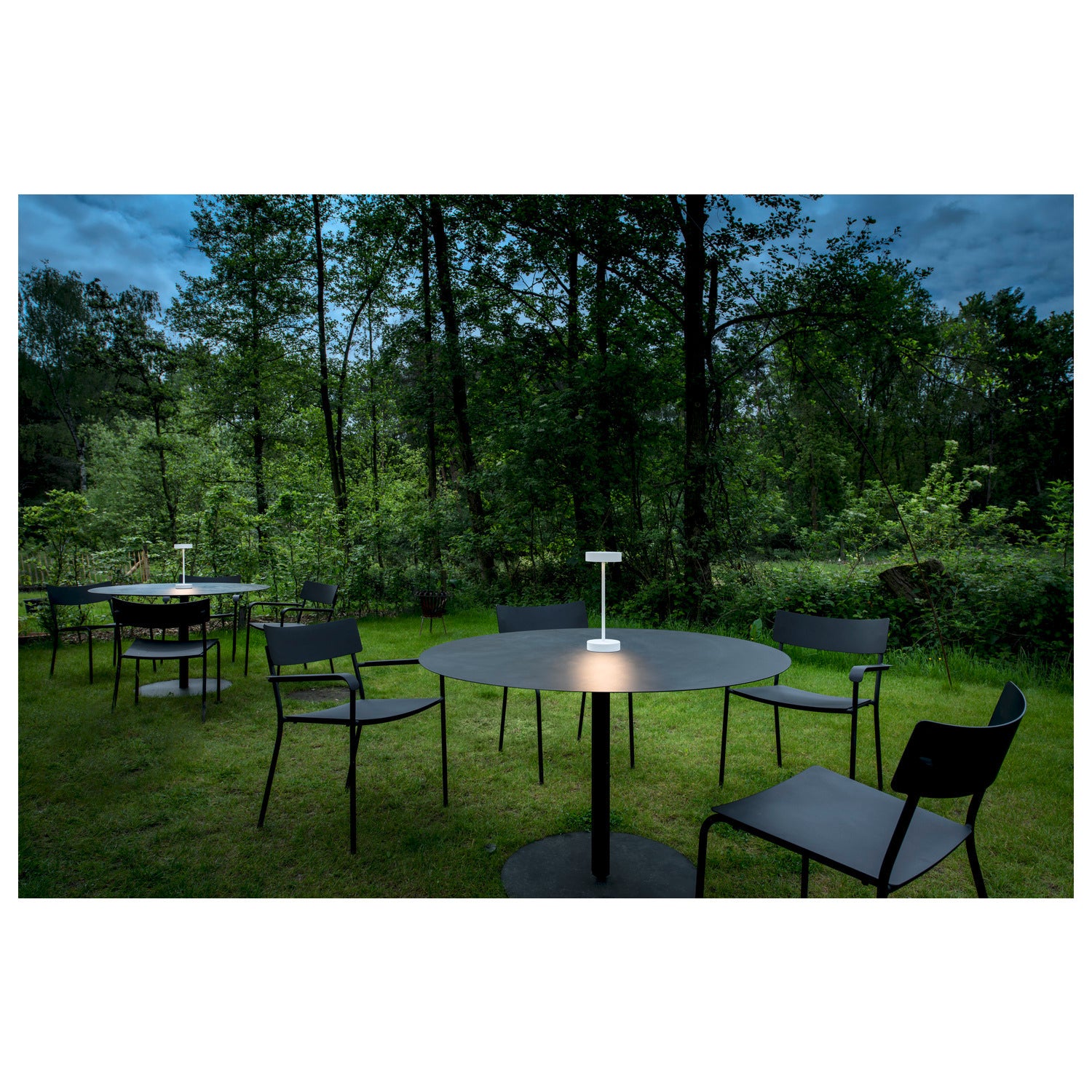 VINOLINA, luminária de mesa, bateria, IP54, 2700/3000 K, TOUCH, branco