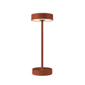 VINOLINA, luminária de mesa, bateria, IP54, 2700/3000 K, TOUCH, ferrugem