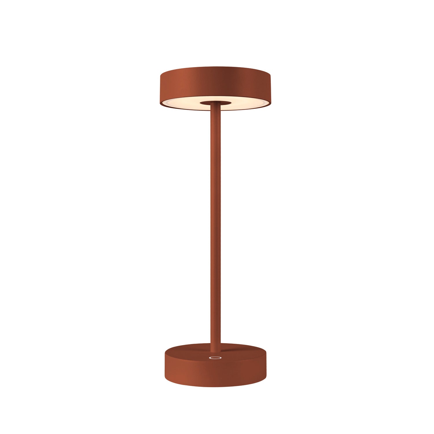 VINOLINA, luminária de mesa, bateria, IP54, 2700/3000 K, TOUCH, ferrugem
