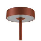 VINOLINA, luminária de mesa, bateria, IP54, 2700/3000 K, TOUCH, ferrugem