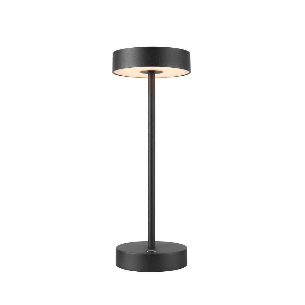 VINOLINA, luminária de mesa, bateria, IP54, 2700/3000 K, TOUCH, preto