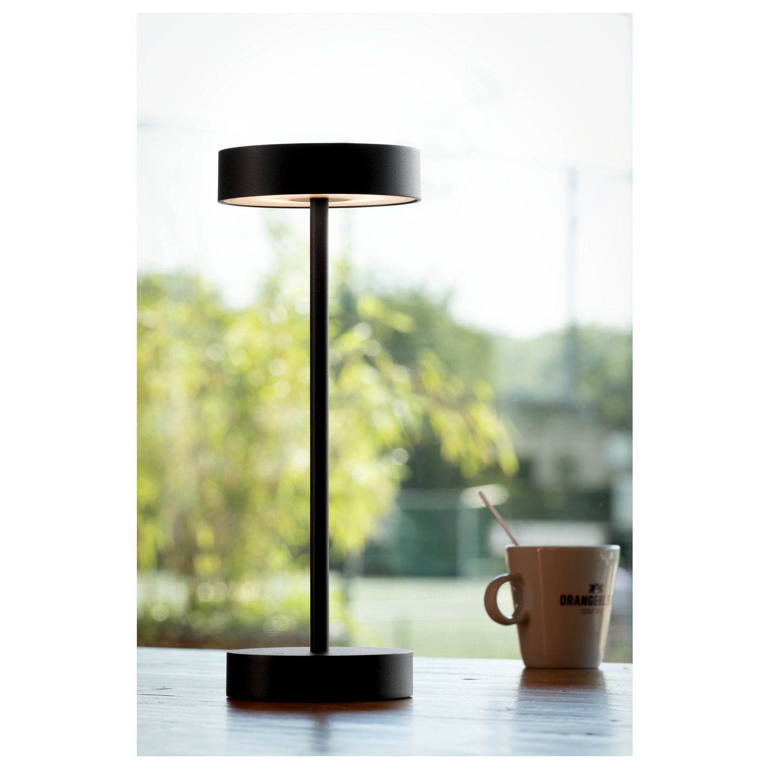 VINOLINA, luminária de mesa, bateria, IP54, 2700/3000 K, TOUCH, preto