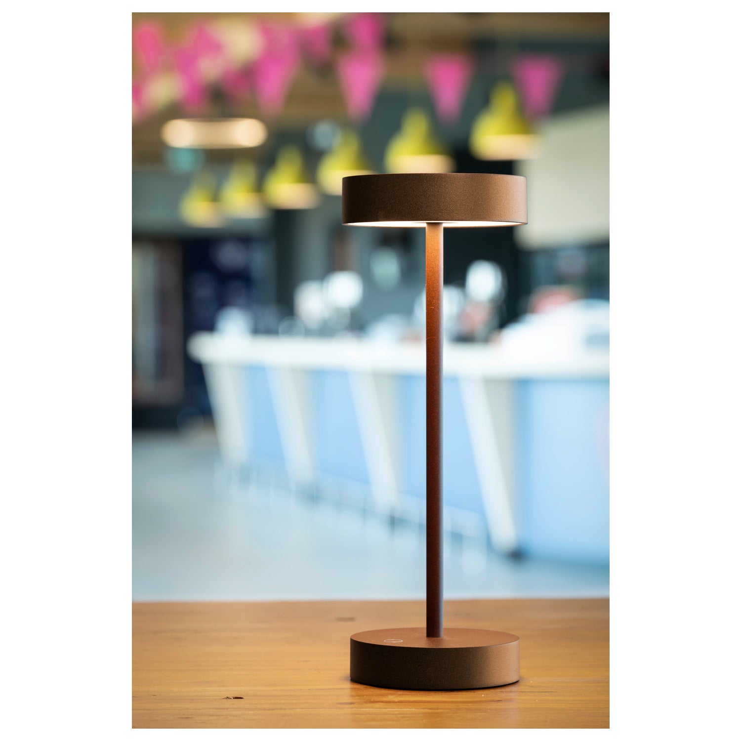 VINOLINA, luminária de mesa, bateria, IP54, 2700/3000 K, TOUCH, preto