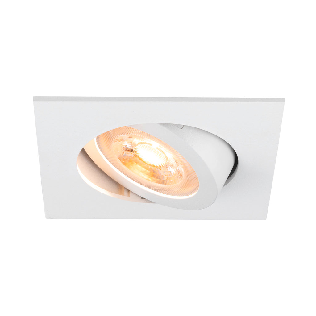 NEW TRIA 68, luminária para encastrar no teto, quadrado, máx. 10 W GU10, branco