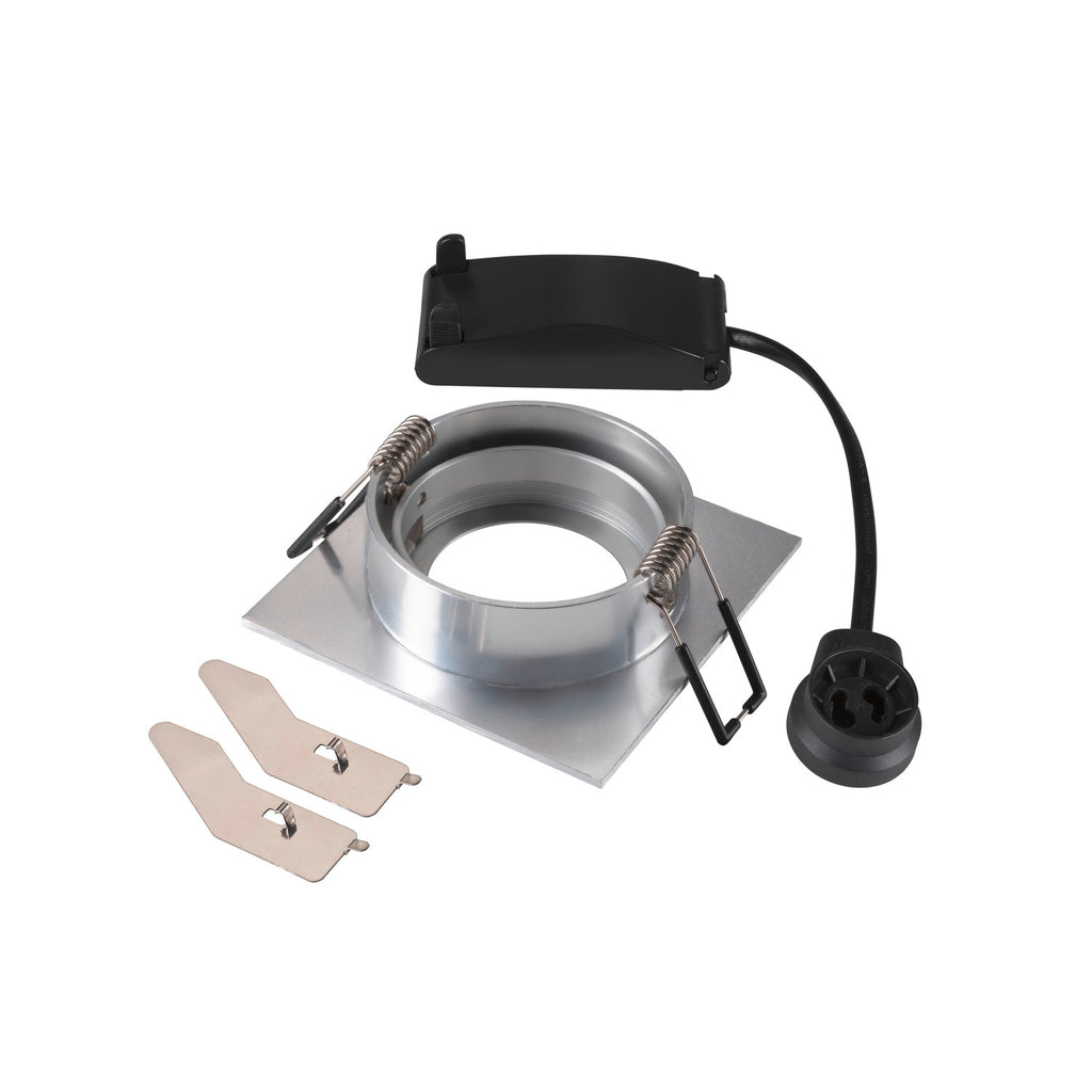 NEW TRIA 68, luminária para encastrar no teto, quadrado, máx. 10 W GU10, alumínio