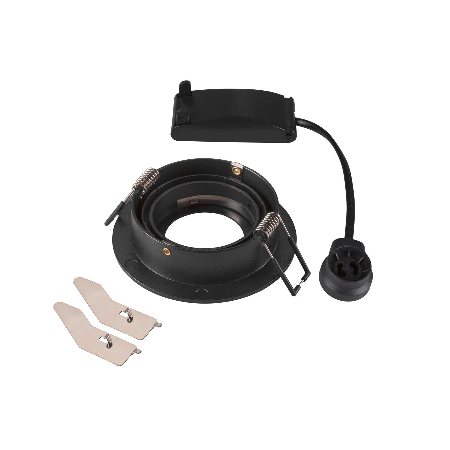 NEW TRIA 75, luminária para encastrar no teto, redondo, máx. 10 W GU10, preto
