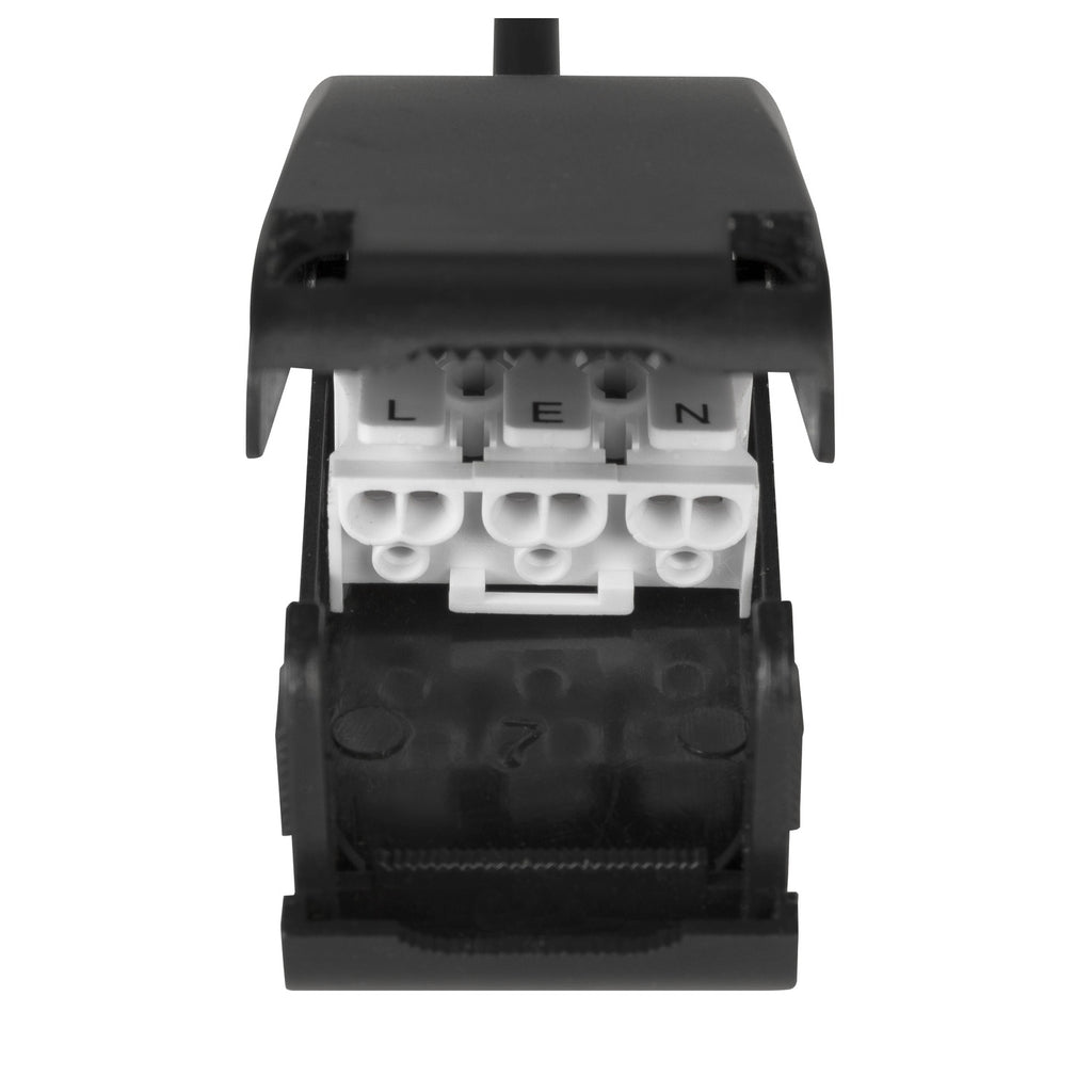 NEW TRIA 75, luminária para encastrar no teto, redondo, máx. 10 W GU10, preto