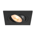 NEW TRIA® 75, luminária para encastrar no teto, quadrado, máx. 10 W GU10, preto
