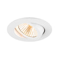 NEW TRIA 68, luminária para encastrar no teto, 3000 K, 38°, IP 20, redondo, branco