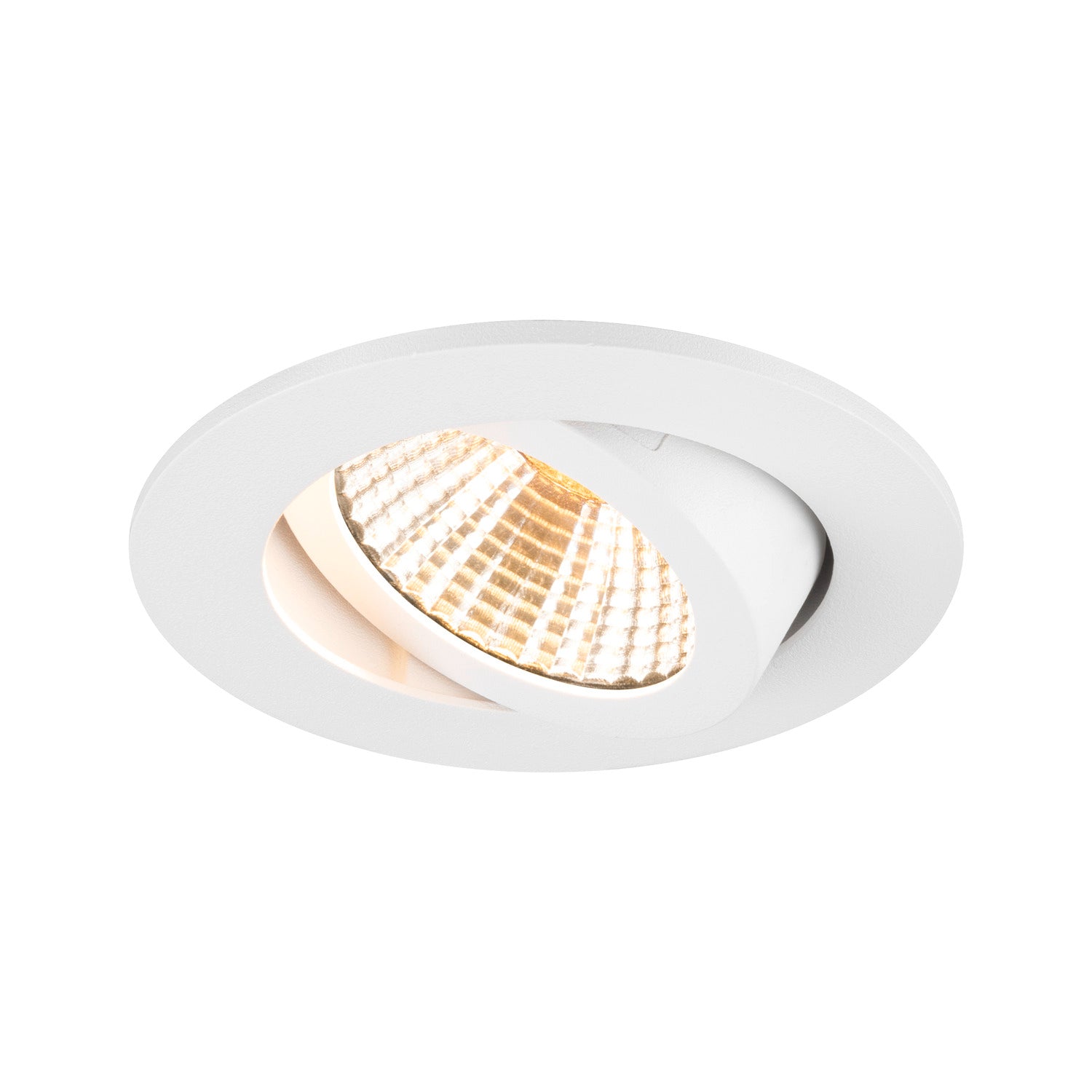NEW TRIA 68, luminária para encastrar no teto, 3000 K, 38°, IP 20, redondo, branco