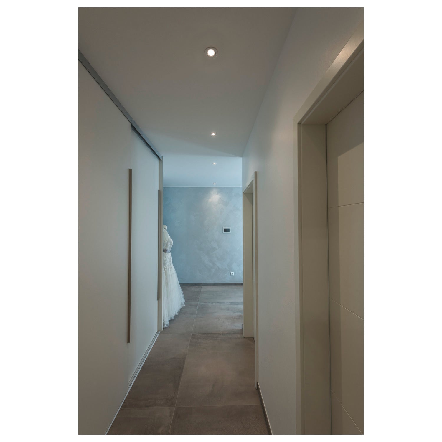 NEW TRIA 68, luminária para encastrar no teto, 3000 K, 38°, IP 20, redondo, branco