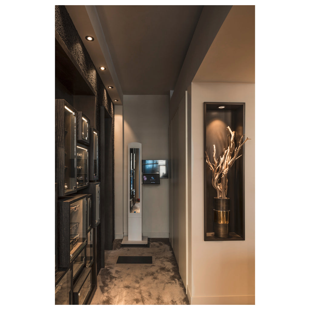 NEW TRIA® 68, luminária para encastrar no teto, 3000 K, 38°, IP 20, redondo, preto