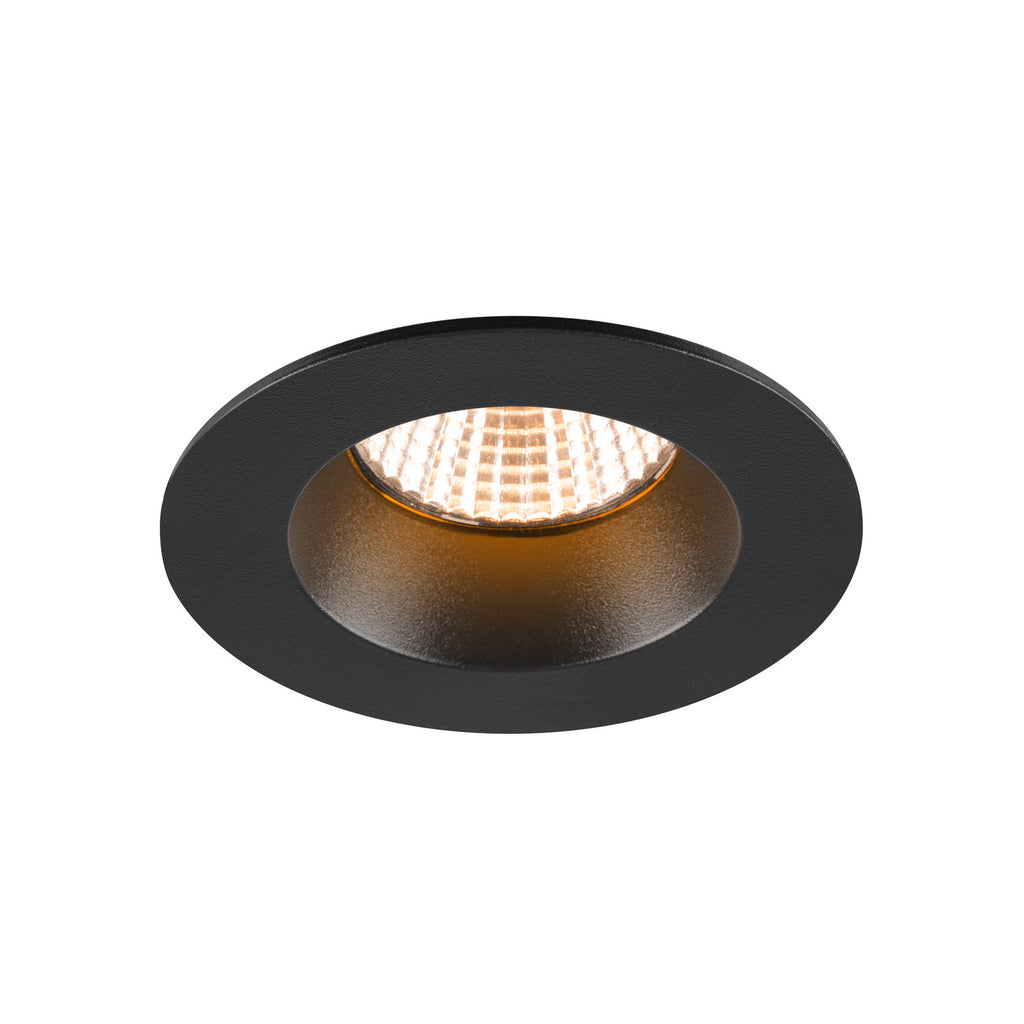 NEW TRIA 68®, luminária para encastrar no teto, 2700 K, 38°, IP 20 / IP 65, redondo, preto