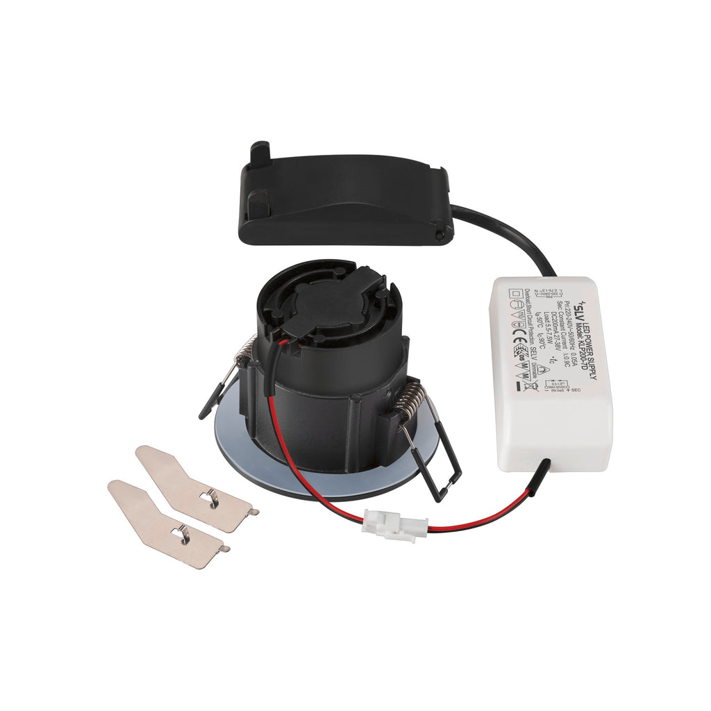 NEW TRIA 68®, luminária para encastrar no teto, 2700 K, 38°, IP 20 / IP 65, redondo, preto
