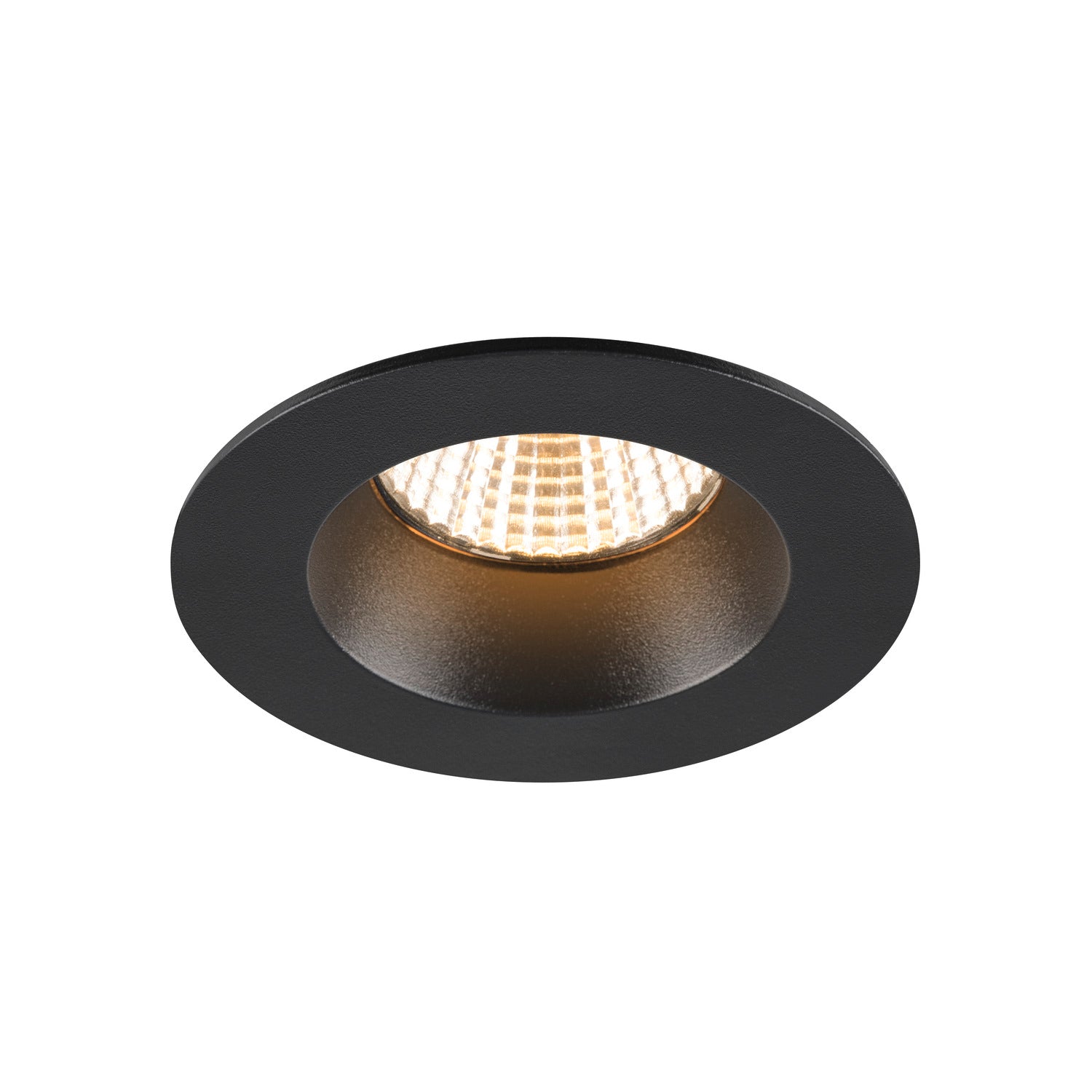 NEW TRIA 68®, luminária para encastrar no teto, 3000 K, 38°, IP 20 / IP 65, redondo, preto