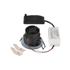 NEW TRIA 68®, luminária para encastrar no teto, 3000 K, 38°, IP 20 / IP 65, redondo, preto