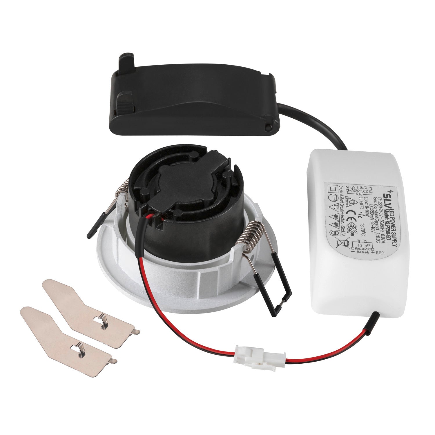 NEW TRIA 68, luminária para encastrar no teto, 1800-3000 K, 60°, IP 20, redondo, branco