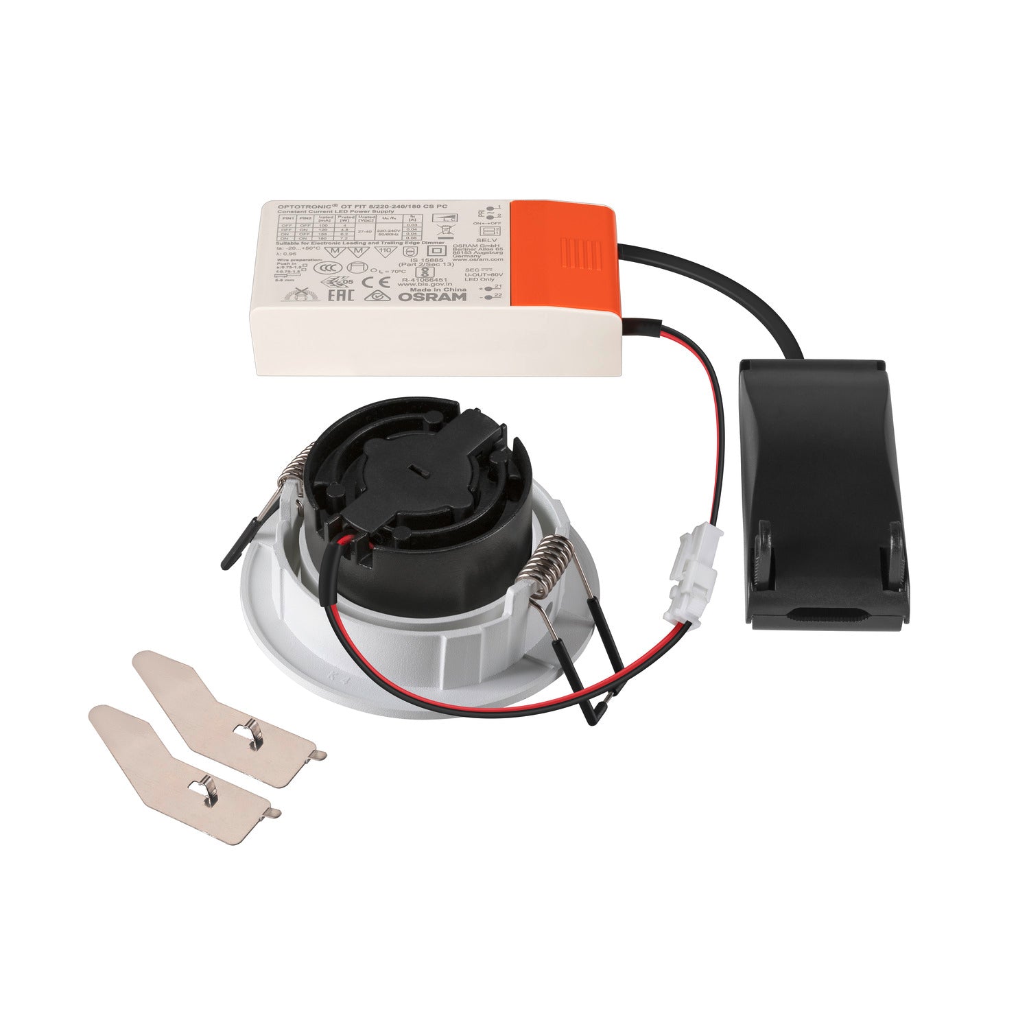 NEW TRIA® UNIVERSAL 68, luminária para encastrar no teto, 2500/3000/4000 K, 38°, IP 20, redondo, branco