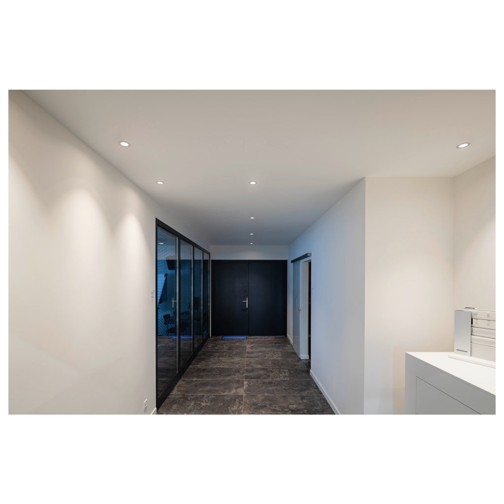 NEW TRIA® UNIVERSAL 68, luminária para encastrar no teto, 2500/3000/4000 K, 38°, IP 20 / IP 65, redondo, branco
