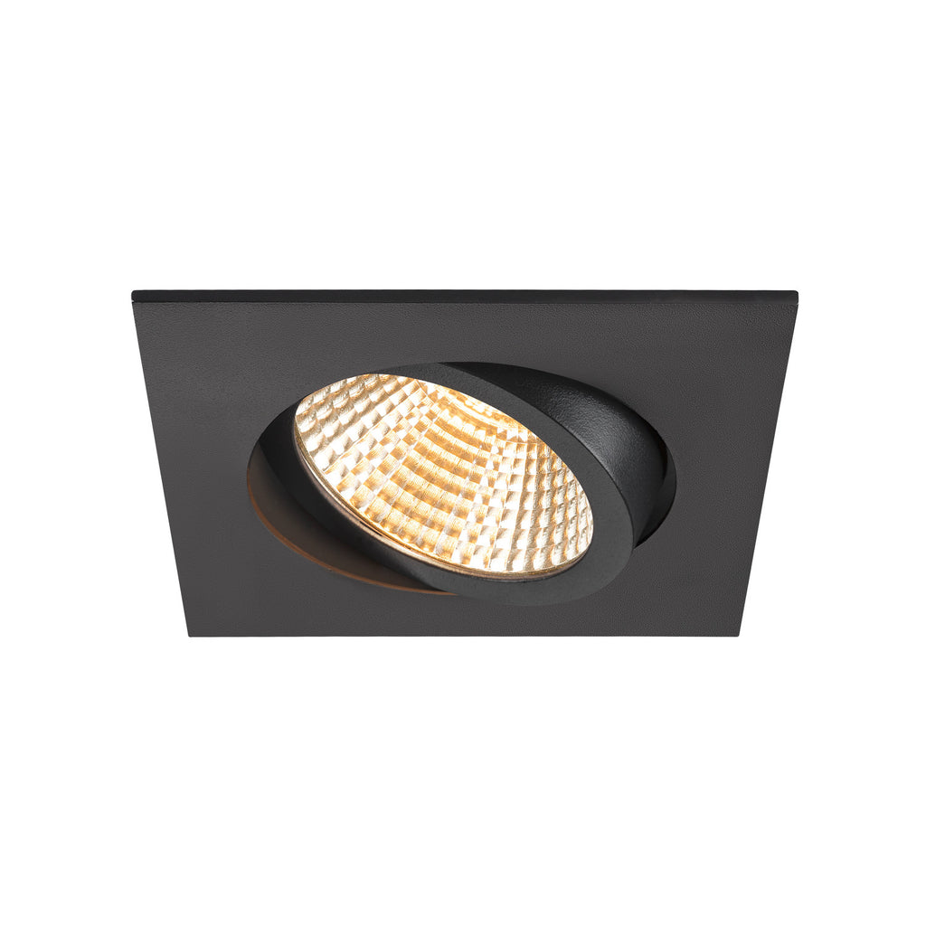 NEW TRIA® 95, aro para encastrar no teto, C: 11 L: 11 A: 2,6 cm, IP 20, preto