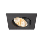 NEW TRIA® 95, aro para encastrar no teto, C: 11 L: 11 A: 2,6 cm, IP 20, preto