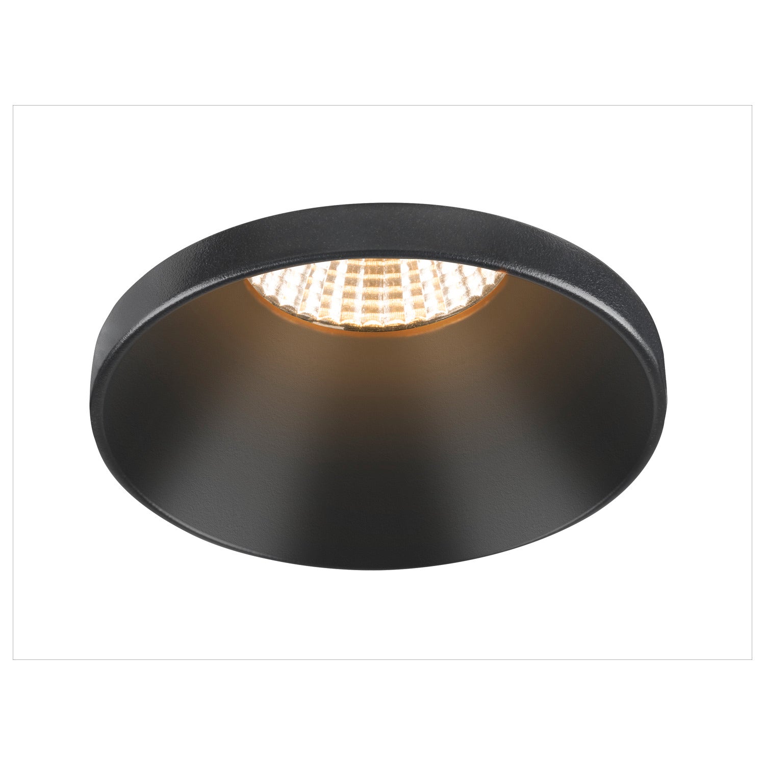 NEW TRIA® 75, aro para encastrar no teto, profundo, moldura, D: 8,2 A: 4,9 cm, IP 20, preto