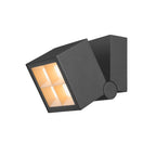 S-CUBE, luminária saliente para parede e teto, 2700/3000 K, 15 W, PHASE, 80°, antracite