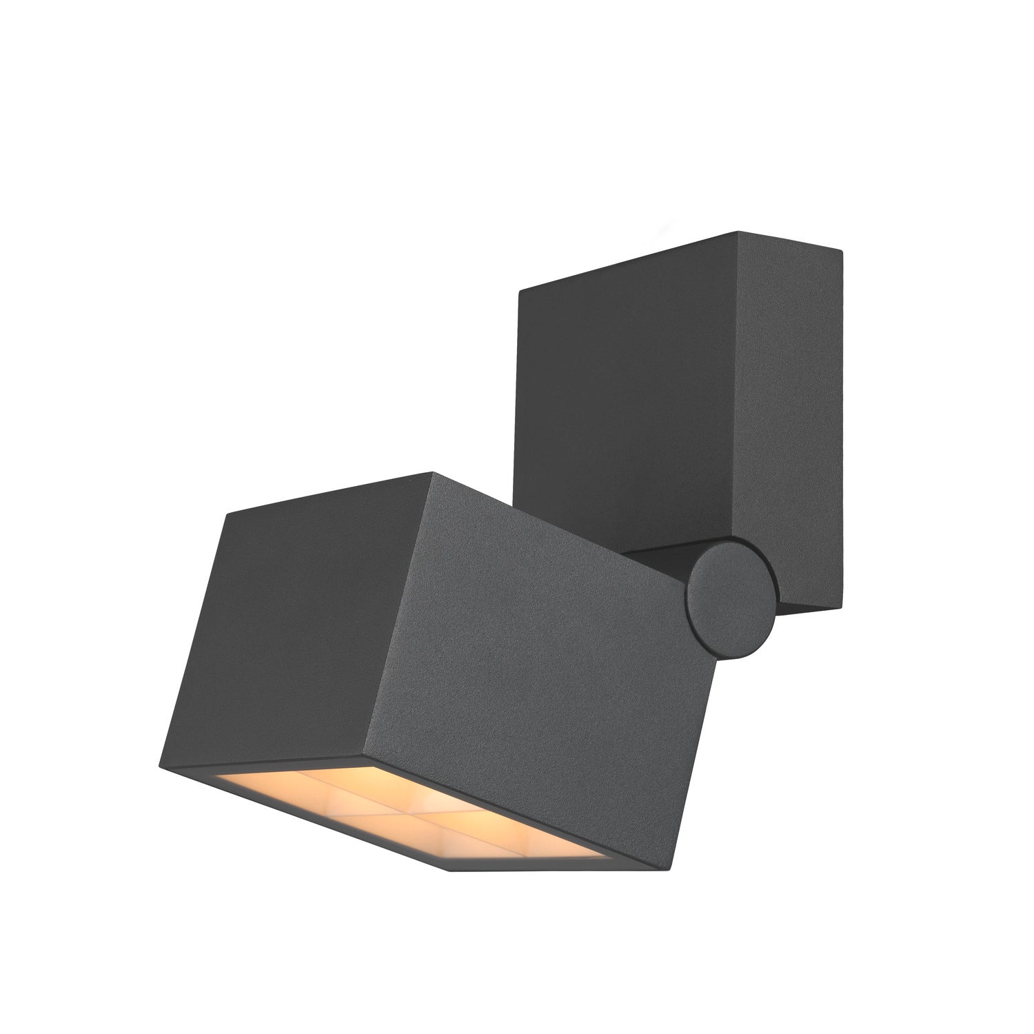 S-CUBE, luminária saliente para parede e teto, 2700/3000 K, 15 W, PHASE, 80°, antracite