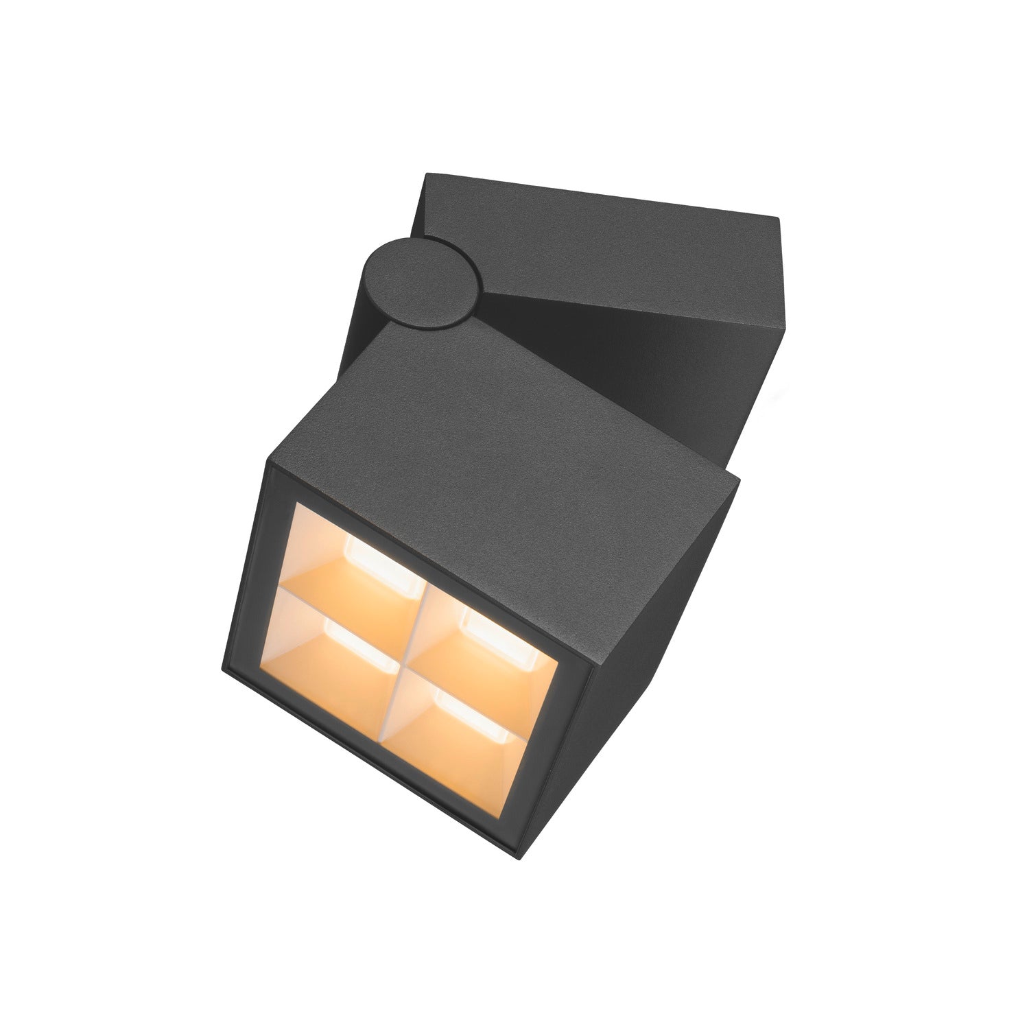 S-CUBE, luminária saliente para parede e teto, 2700/3000 K, 15 W, PHASE, 80°, antracite
