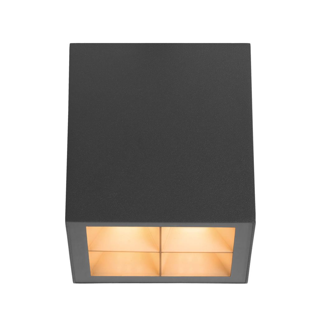 S-CUBE, luminária saliente para teto, 2700/3000 K, 15 W, PHASE, 80°, antracite