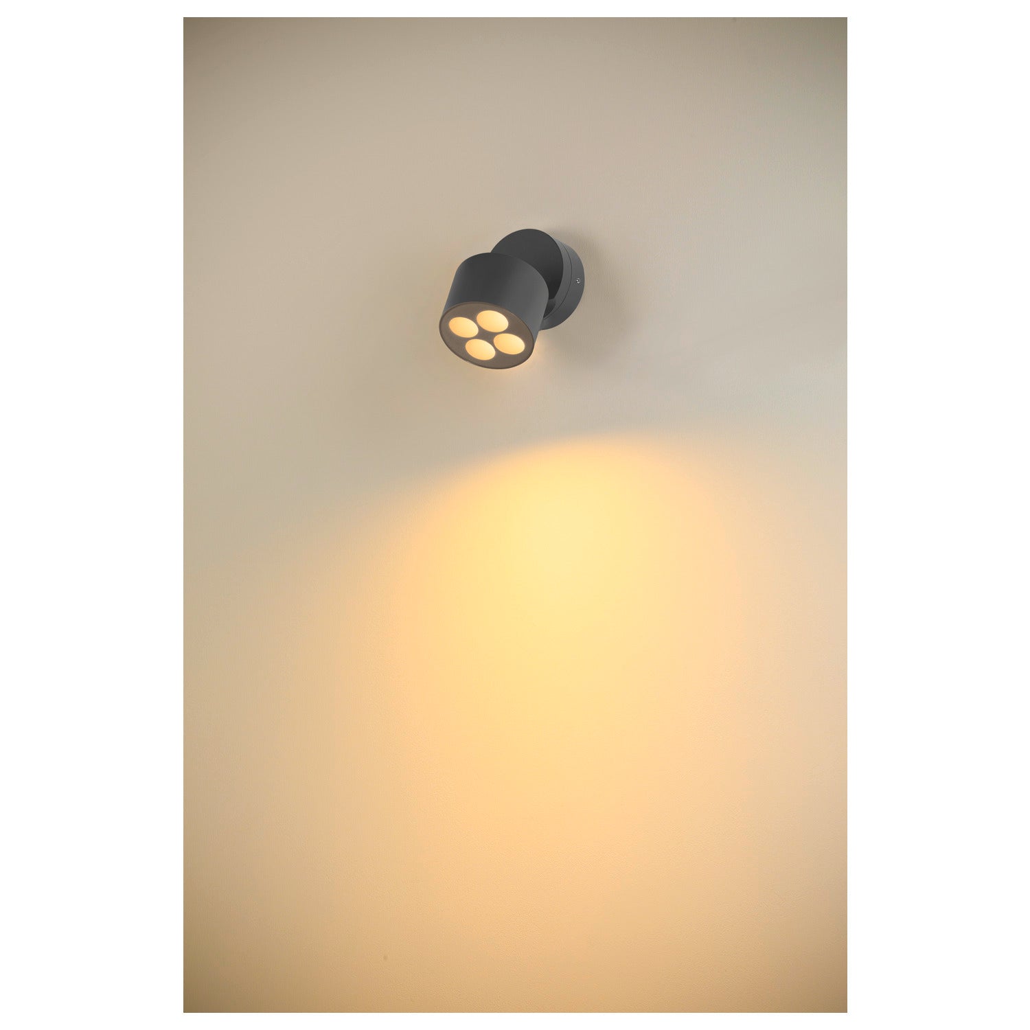 R-CUBE, luminária saliente para parede e teto, 2700/3000 K, 15 W, PHASE, 70°, antracite