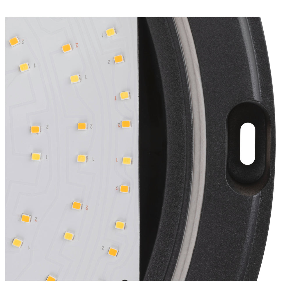 OUTDOOR BULKHEAD V 360, SENSOR 20W 830/840/856 IP65 IK10, preto