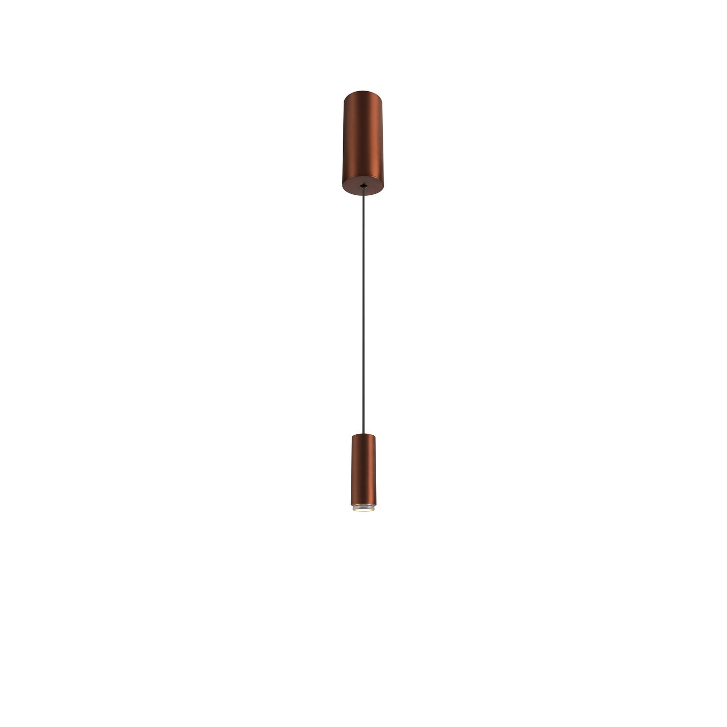 LALU®, luminária suspensa, Led Base, Mix&Match, 150 cm, 9,5 W, 3000 K, PHASE, bronze