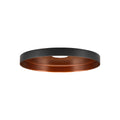 LALU® PLATE 15, abajur, Mix&Match, A:1,5 cm, preto
