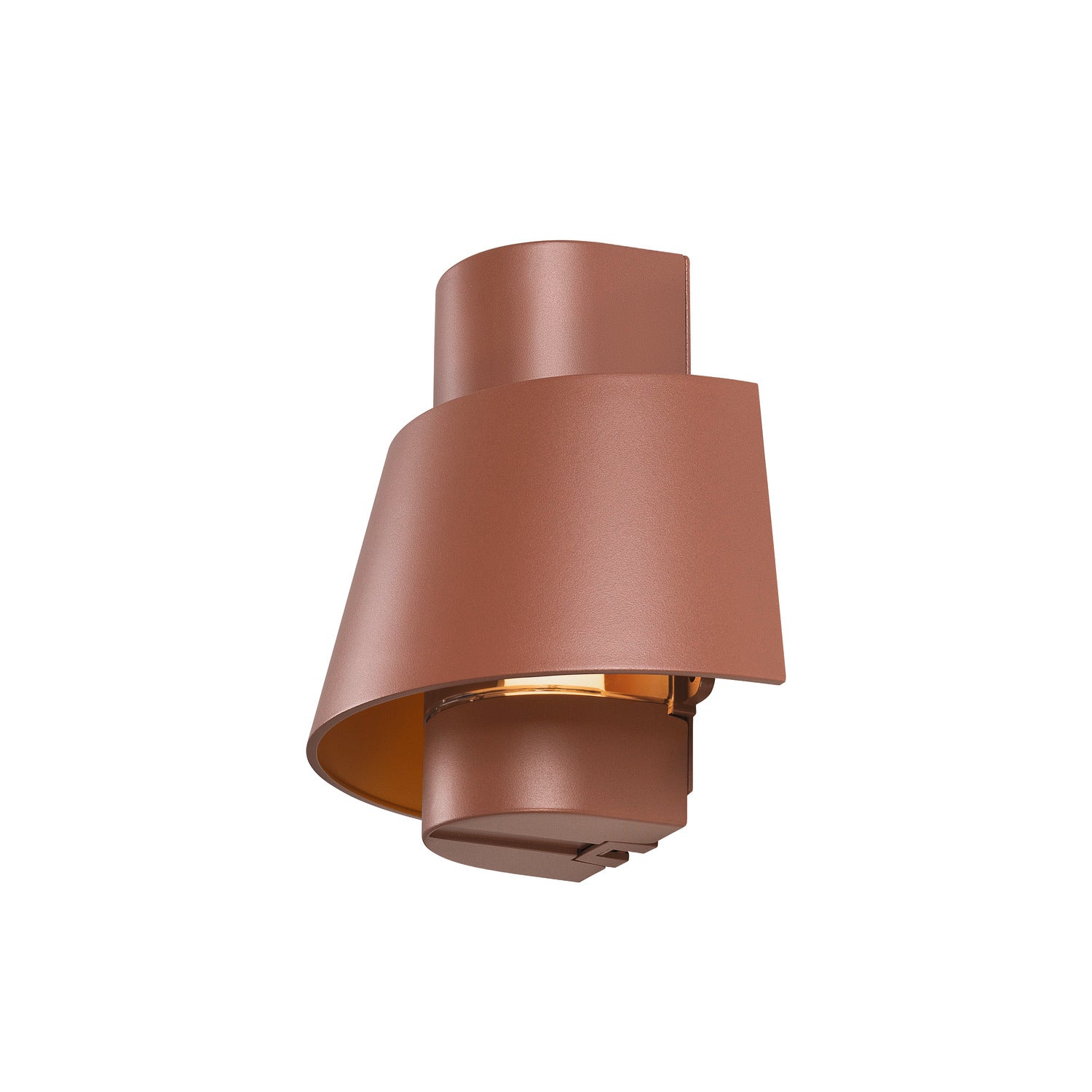 PHOTONI, luminária saliente para a parede, cónica, 1x máx. 13 W, E27, oxidada