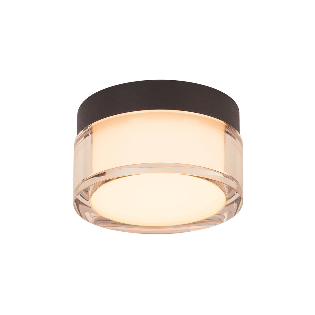 CYFT, luminária saliente para parede e teto, 2700/3000/4000 K, 6,5 W, PHASE, preto / leitoso