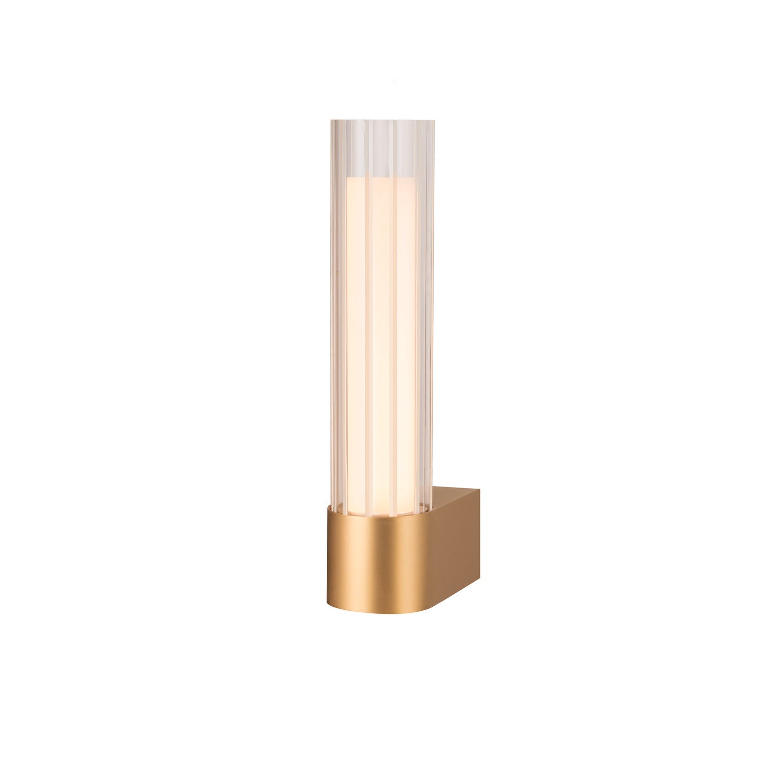 LYGANT single, luminária saliente para a parede, 3000 K, 8 W, latão
