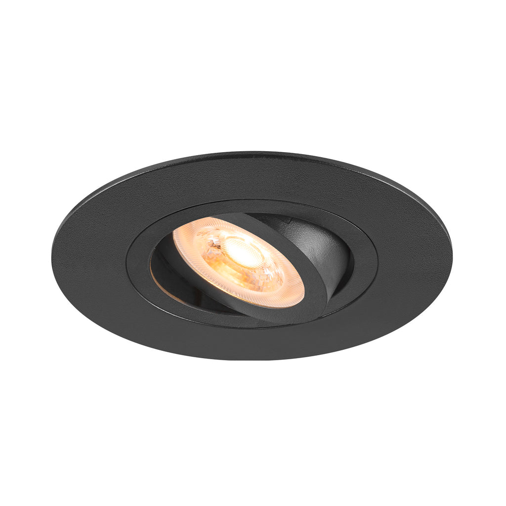 NEW TRIA® 75, luminária para encastrar no teto, redondo, máx. 10 W GU10, preto