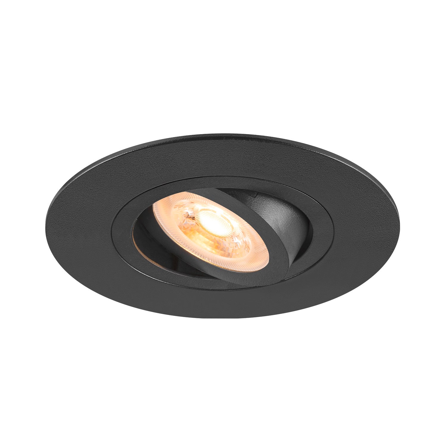 NEW TRIA® 75, luminária para encastrar no teto, redondo, máx. 10 W GU10, preto