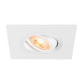 NEW TRIA® 75 XL, luminária para encastrar no teto, quadrado, máx. 10 W, GU10, branco