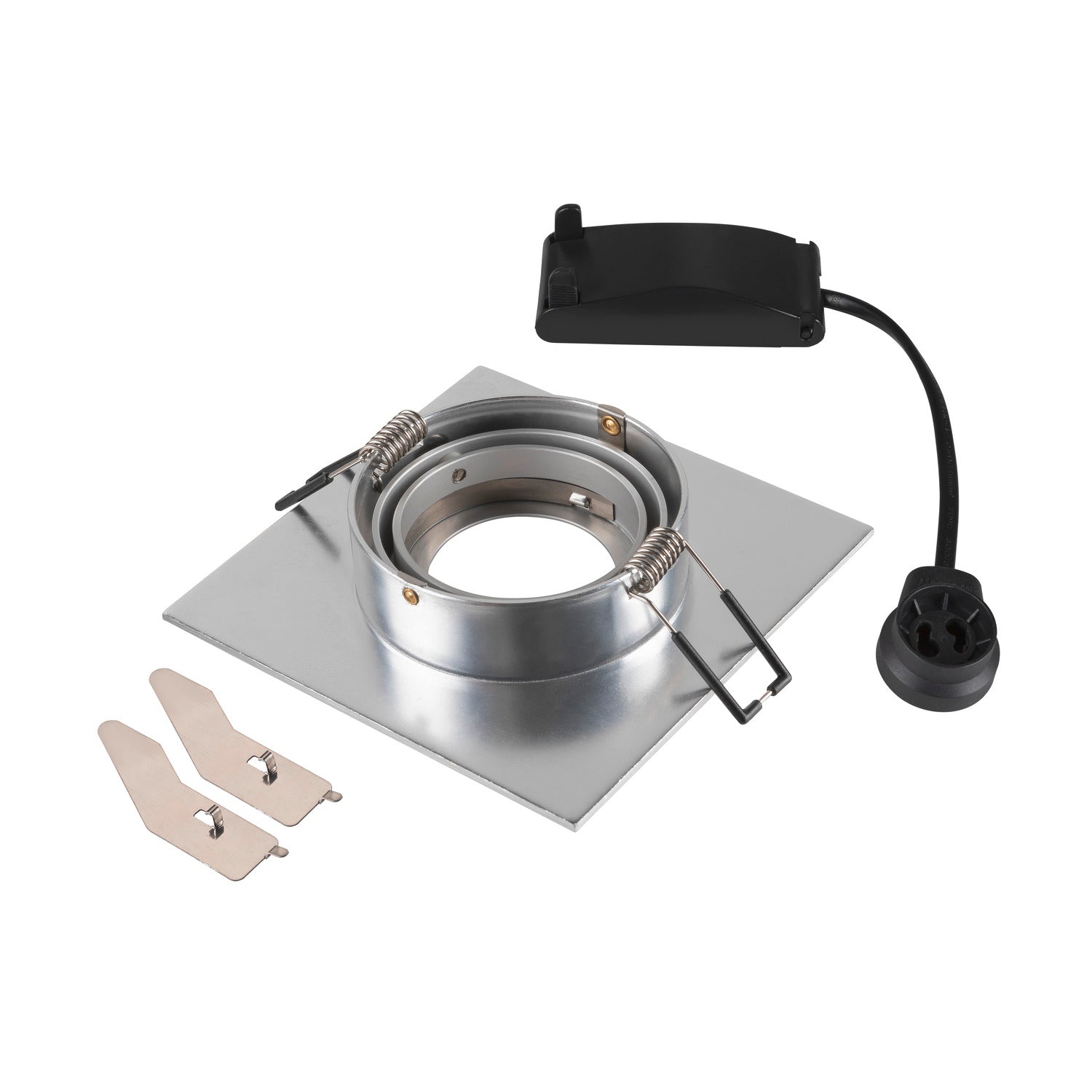 NEW TRIA® 75 XL, luminária para encastrar no teto, quadrado, máx. 10 W, GU10, alumínio