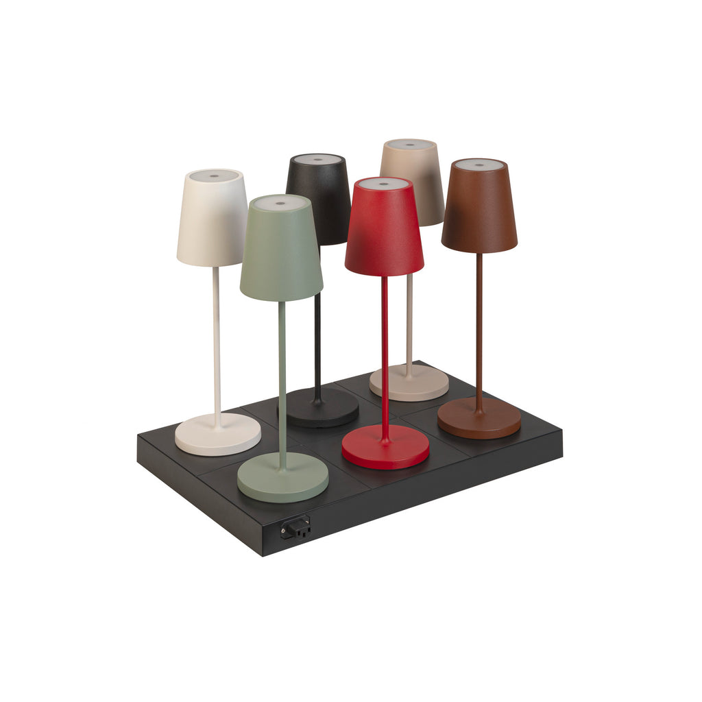 VINOLINA TWO, luminária de mesa, bateria, IP65, 2200/2700/3000 K, TOUCH, verde