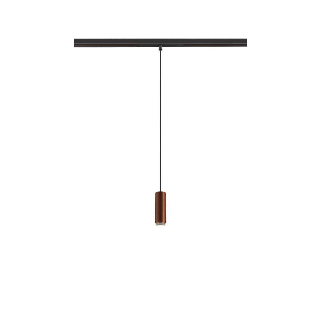 LALU®, luminária suspensa, 48V, Led Base, Mix&Match, 150 cm, 8 W, 3000 K, DALI, bronze