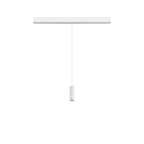 LALU®, luminária suspensa, 48V, Led Base, Mix&Match, 150 cm, 8 W, 3000 K, DALI, branco