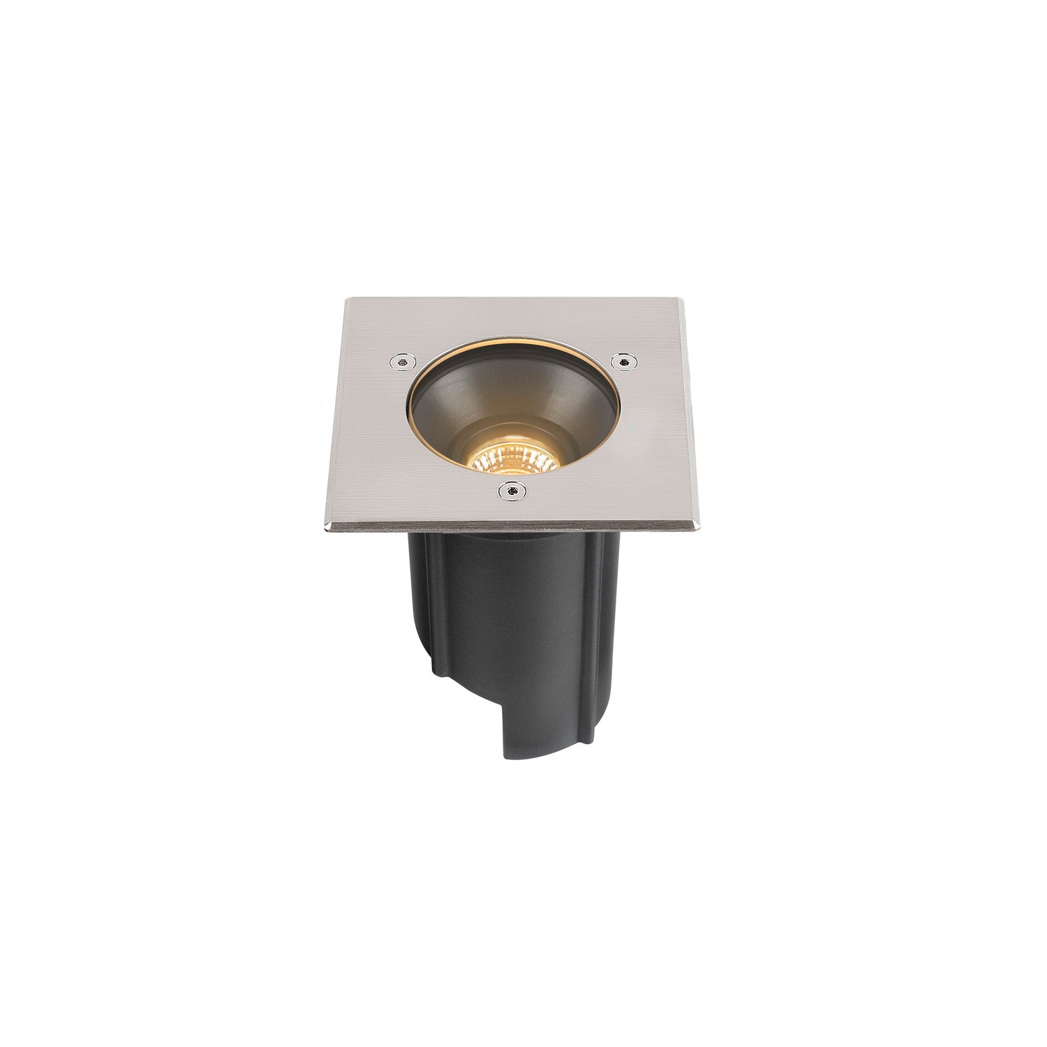 DASAR® M, luminária para encastrar no pavimento, cobertura quadrada, 24°, 3000 K, incl. controlador DALI, aço inoxidável