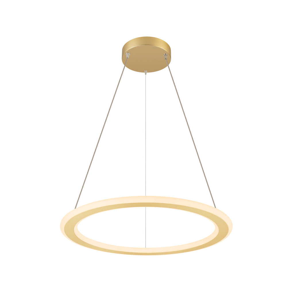 ONE FLAT PD, individual, luminária suspensa, 180 cm, 2700/3000 K, PHASE, latão