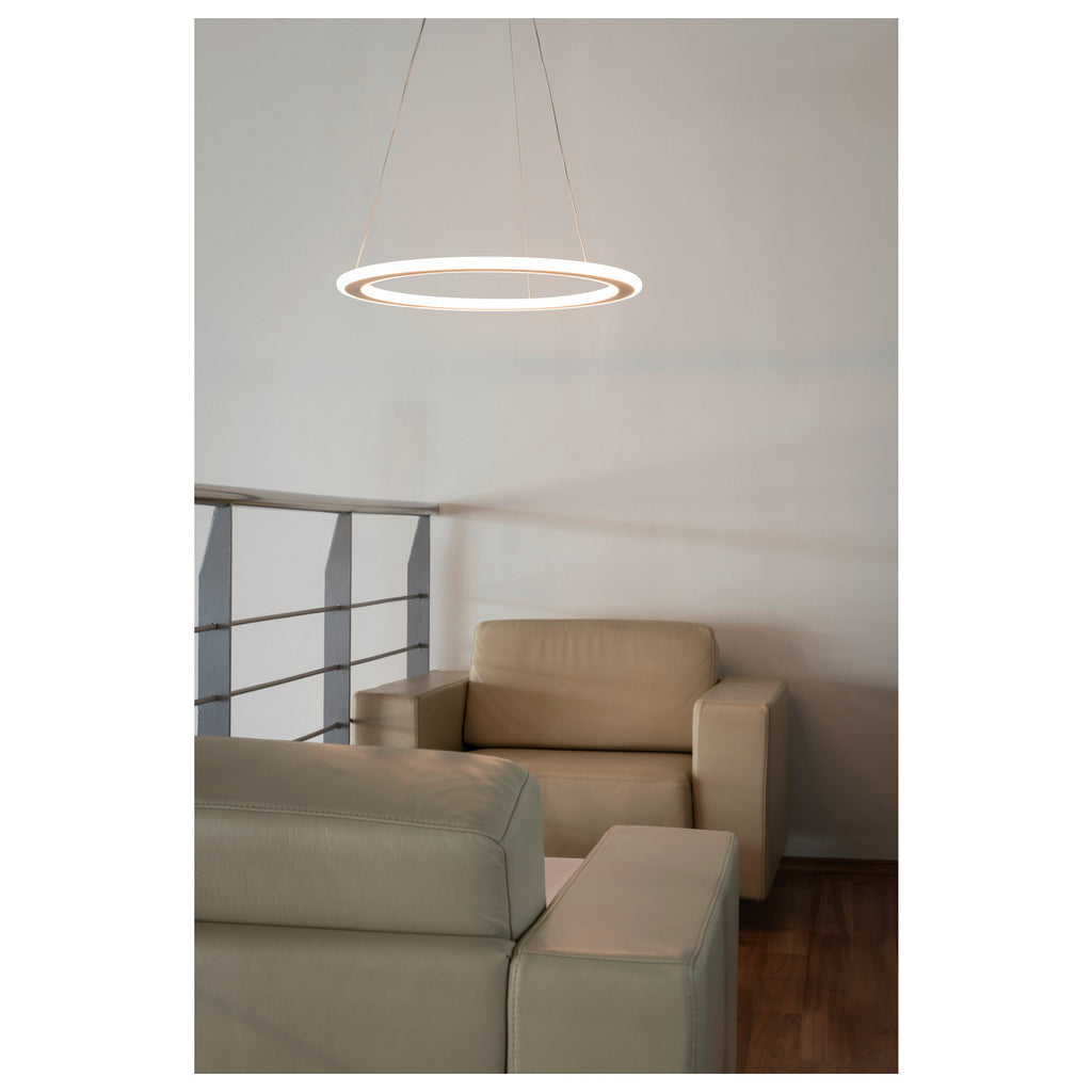 ONE FLAT PD, individual, luminária suspensa, 180 cm, 2700/3000 K, PHASE, latão