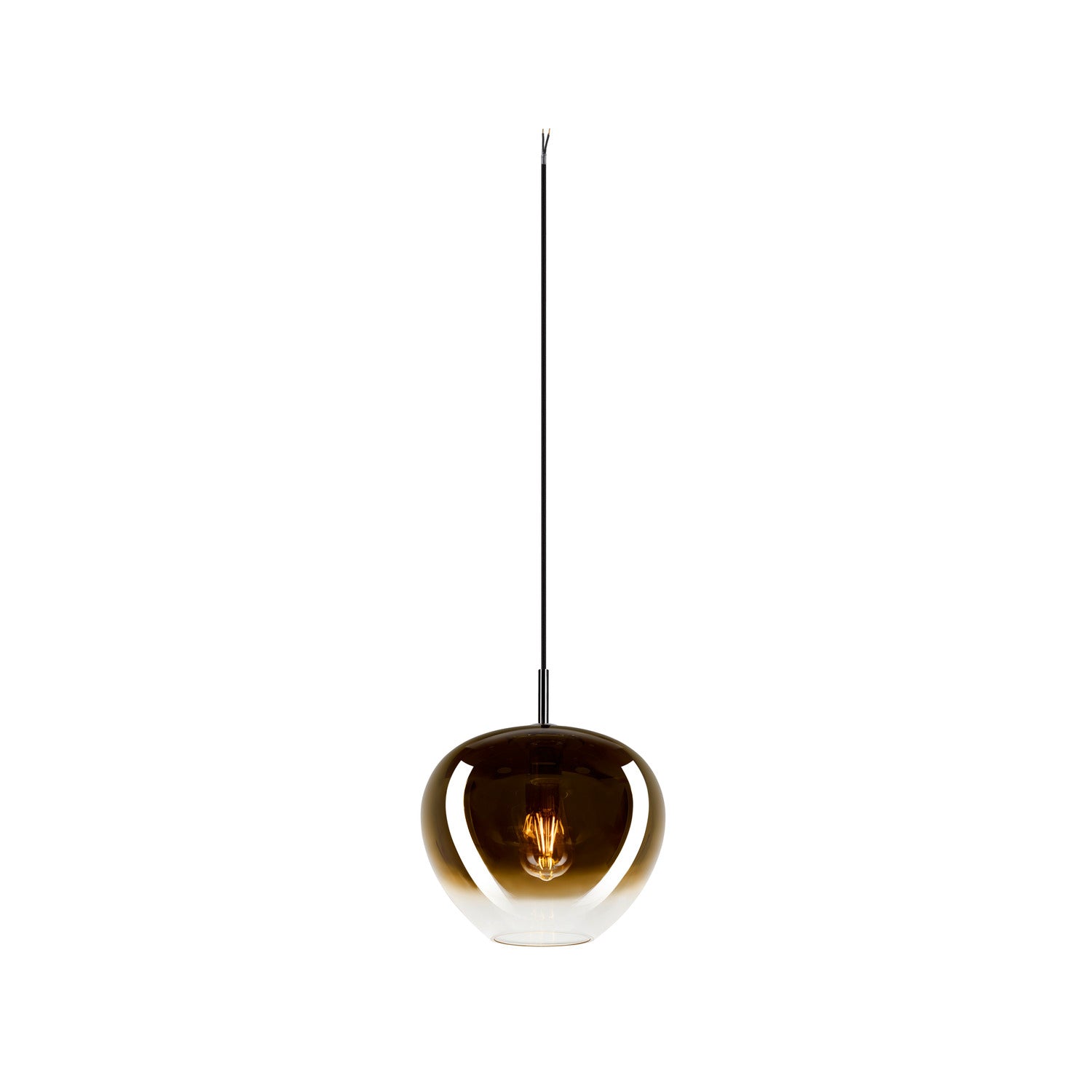 PANTILO CONVEX 29, luminária suspensa, 250 cm, E27, máx. 40 W, dourado